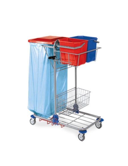 Carrello a due sacchi CROMATO lt 120    