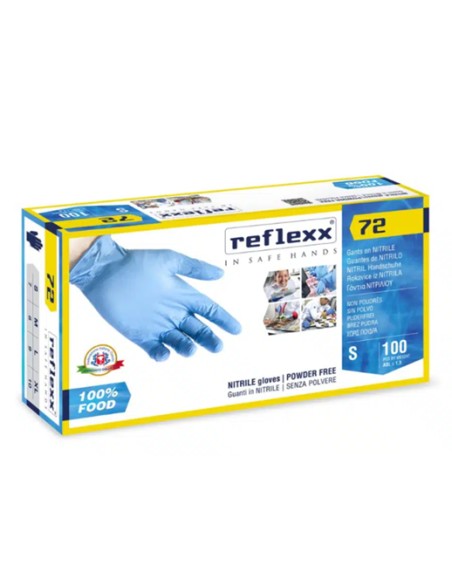 Guanti monouso nitrile conf.10X100 pz  tg. M