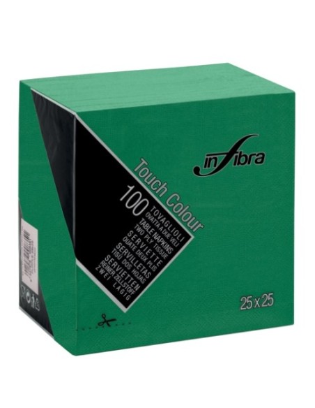 Conf 100 tovaglioli VRDE FORESTA cm25x25