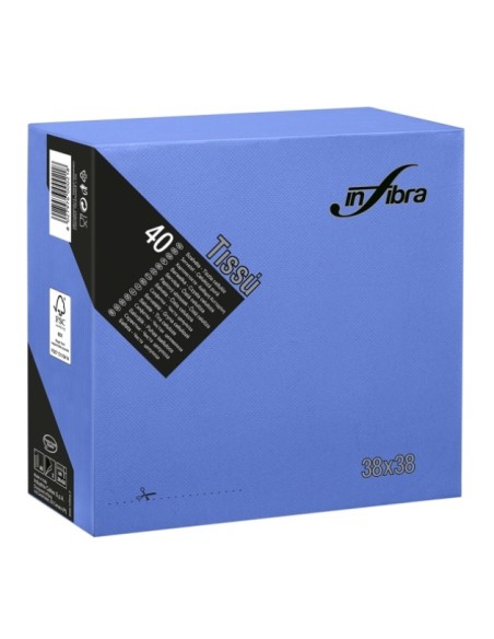 Conf 40 tovaglioli BLU cm 38x38         