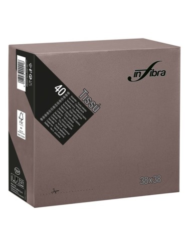 Conf 40 tovaglioli CACAO cm 38x38