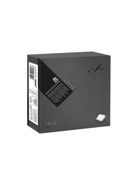 Conf 1440 tovaglioli NERI cm 38x38