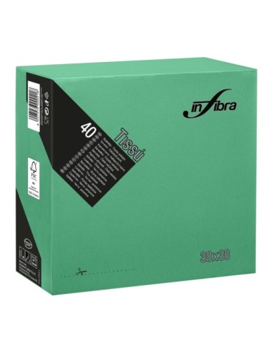 Conf 40 tovaglioli VERDE FORESTA cm38x38
