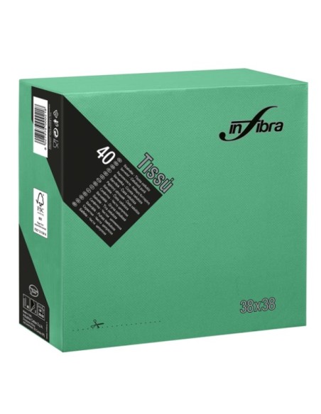 Conf 40 tovaglioli VERDE FORESTA cm38x38